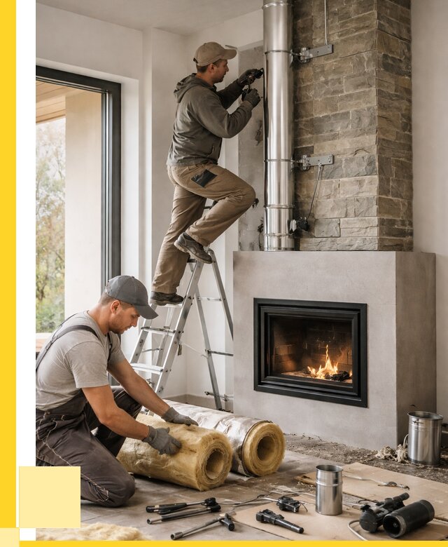 Монтаж дымоходов для каминов в Киселёвске от 15422 р. ЭриданКис