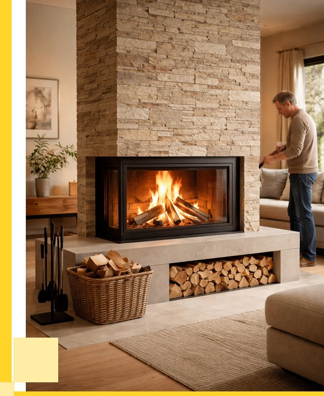 Дровяной камин под ключ в Киселёвске от 205620 р. | ЭриданКис