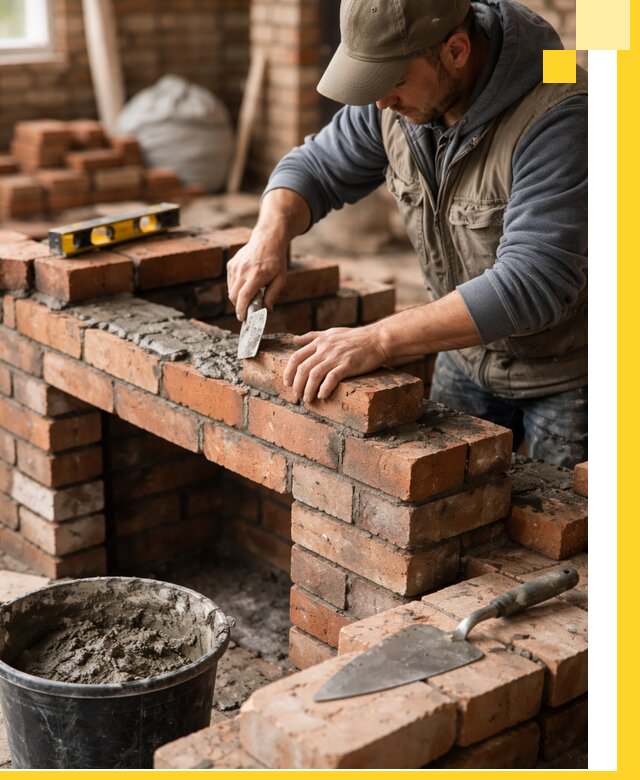 Кладка каминов под ключ в Киселёвске профессиональная отделка и монтаж