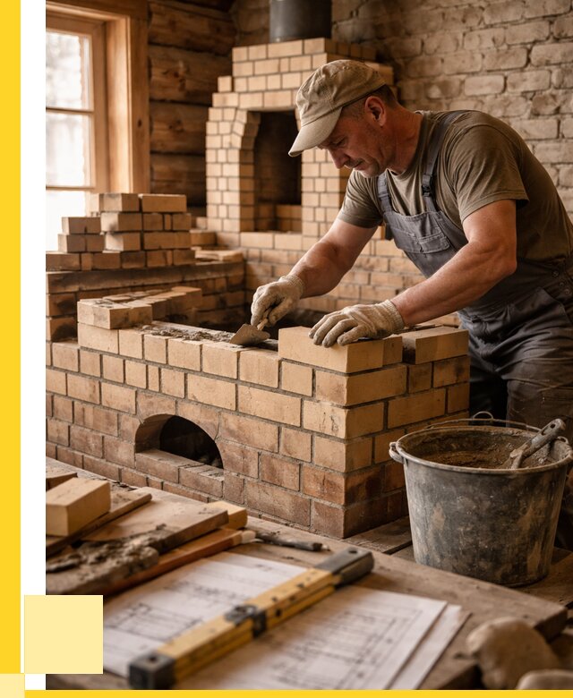 Кладка печей из кирпича в Киселёвске цены от 30843 р. - ЭриданКис