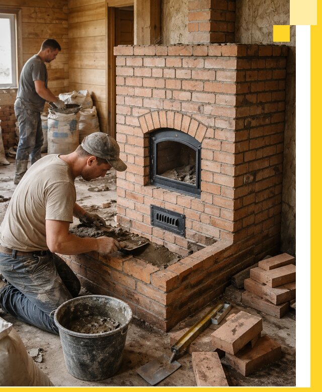 Профессиональное строительство печей в Киселёвске под ключ
