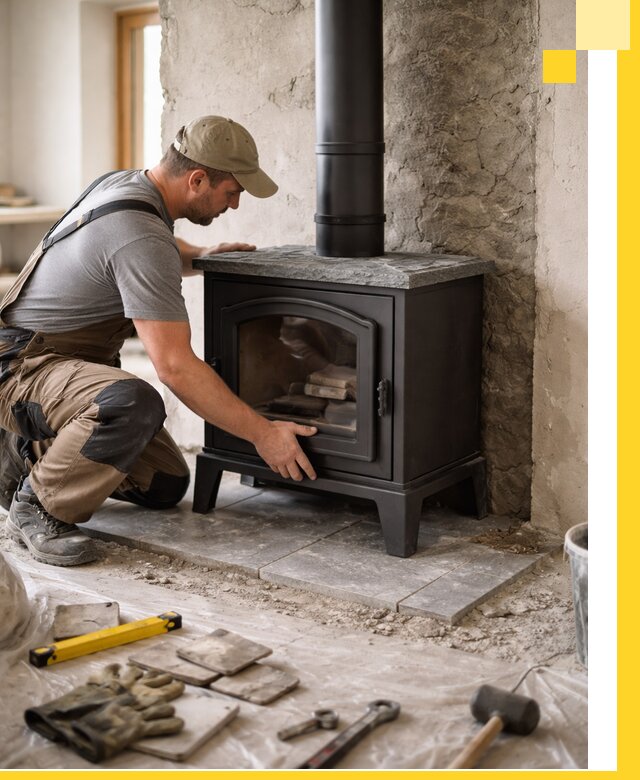 Профессиональный монтаж печей и каминов в Киселёвске под ключ