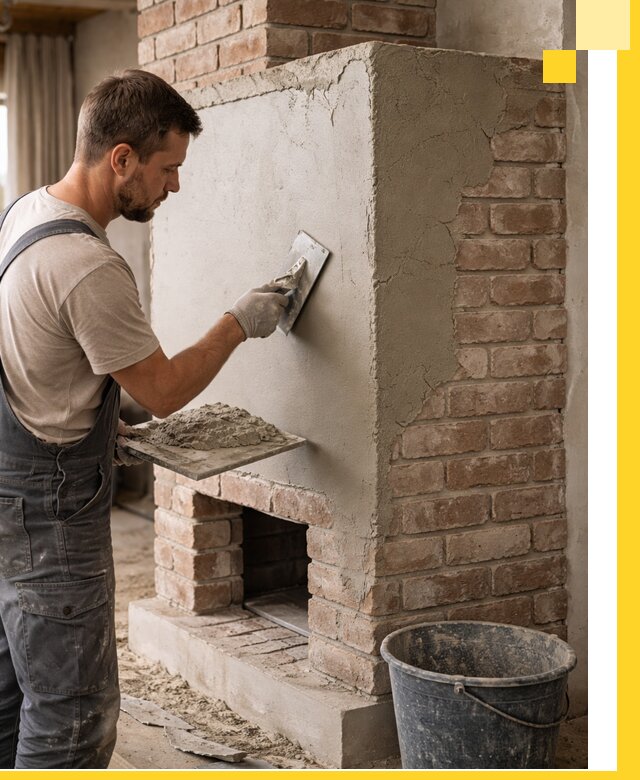 Отделка печей и облицовка каминов в Киселёвске под ключ