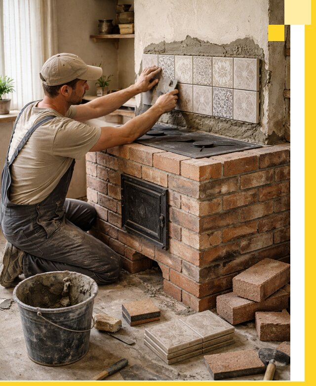 Печи с плитой на заказ монтаж гарантия и сервис в Киселёвске