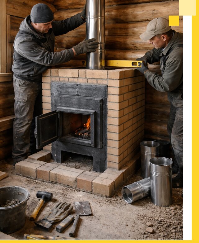 Проектирование, изготовление и установка банных печей в Киселёвске