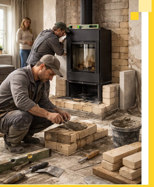 Печи и камины под ключ: проект, установка в Киселёвске