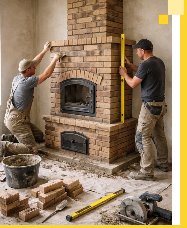 Продажа и установка печей и каминов для дома под ключ в Киселёвске