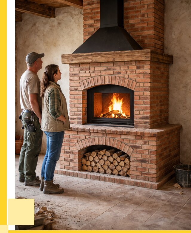 Печи камины из кирпича в Киселёвске от 123372 р. | ЭриданКис