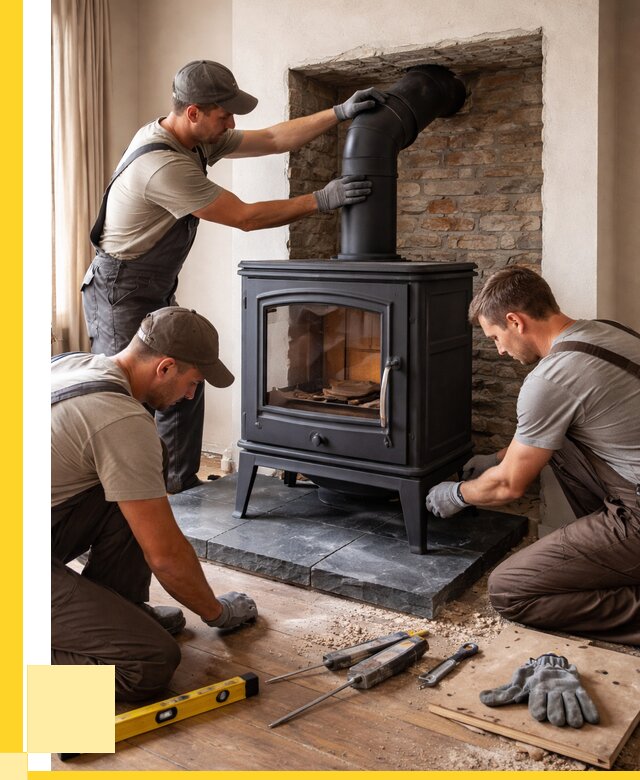 Монтаж печи камина в частном доме в Киселёвске от 25703 р. | ЭриданКис
