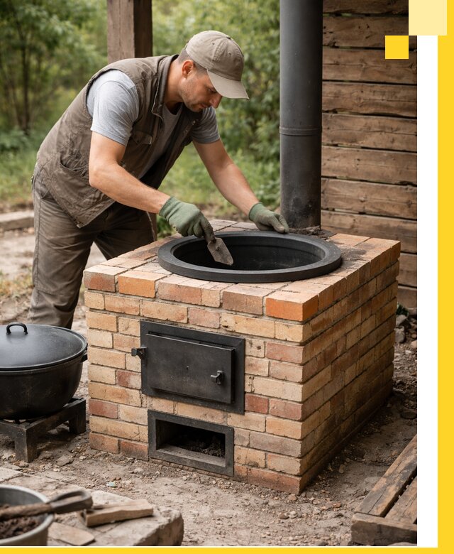 Изготовление и установка печей для казана в Киселёвске под ключ