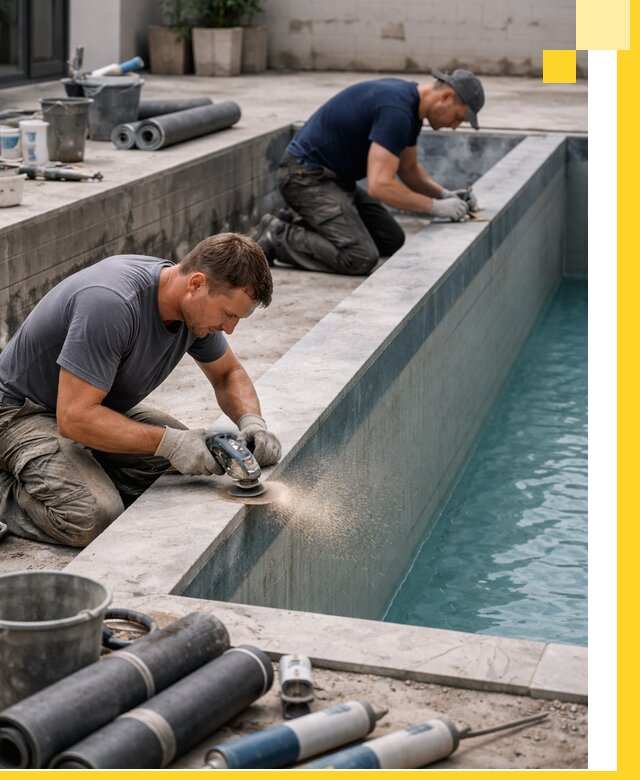 Профессиональный ремонт бассейнов под ключ в Киселёвске