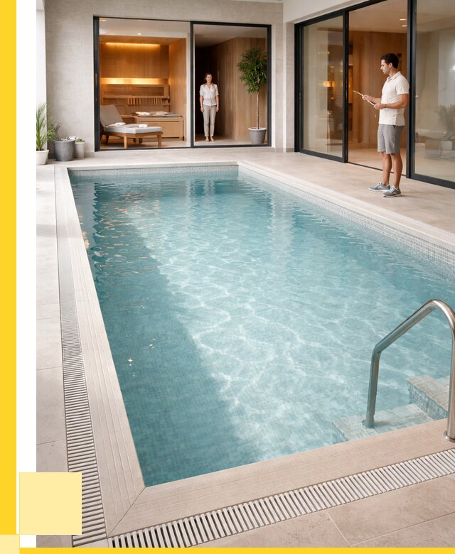 Отделка бассейна пленкой ПВХ в Киселёвске от 3598 р. - ЭриданКис