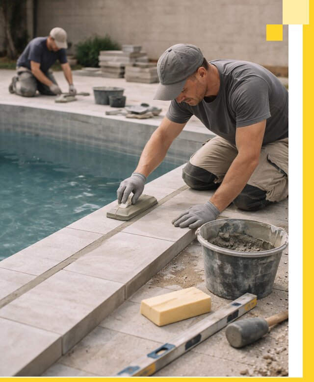 Отделка бассейнов в Киселёвске: декоративная отделка и гидроизоляция