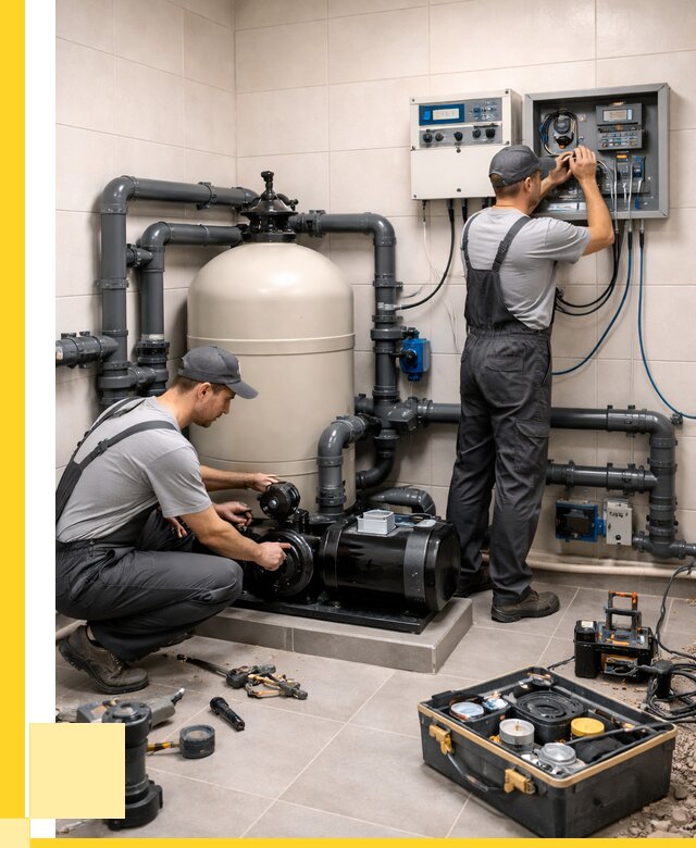 Монтаж оборудования для бассейнов в Киселёвске от 41124 р. | ЭриданКис