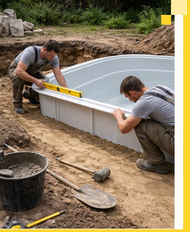 Производство и установка пластиковых бассейнов в Киселёвске под ключ