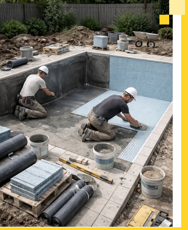 Проектирование и строительство стационарных бассейнов в Киселёвске