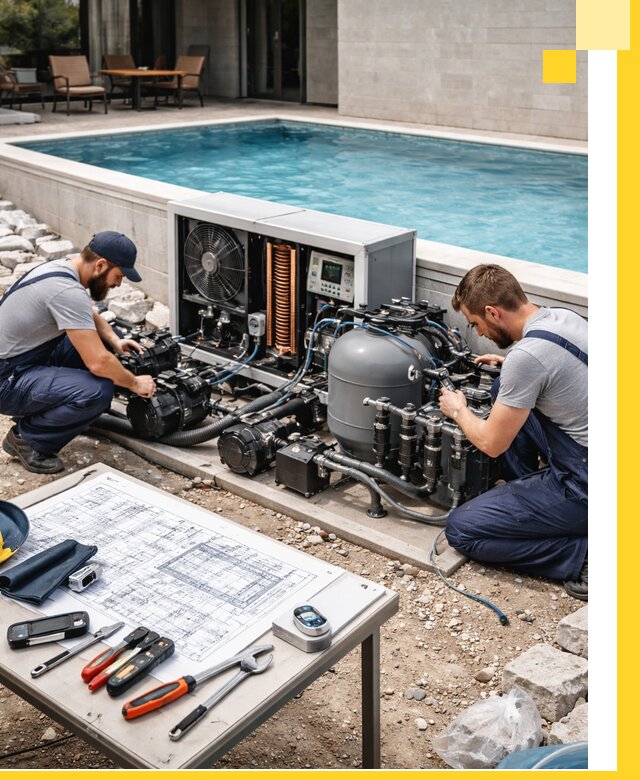 Проектирование и монтаж бассейнов с подогревом в Киселёвске