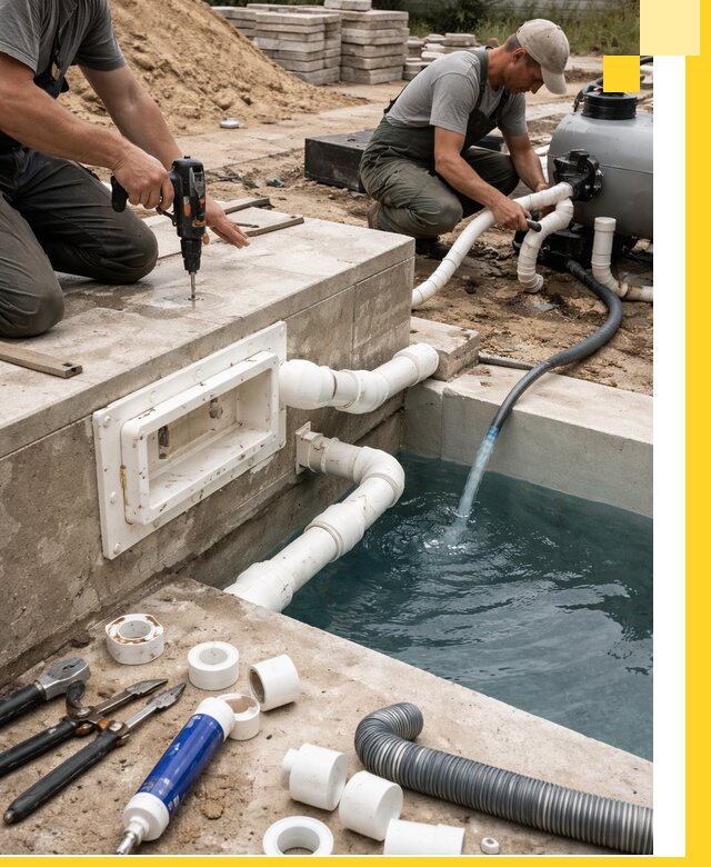 Строительство скиммерных бассейнов под ключ в Киселёвске