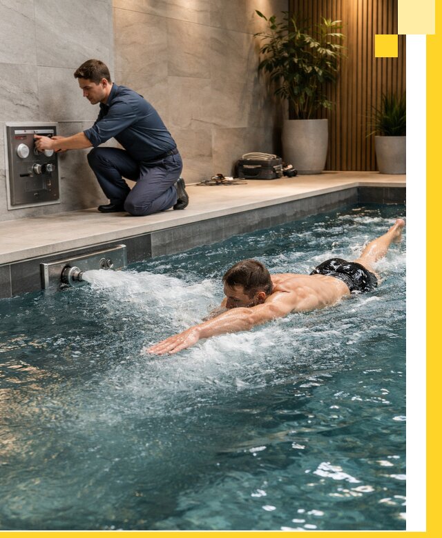 Проектирование и монтаж бассейнов с противотоком в Киселёвске