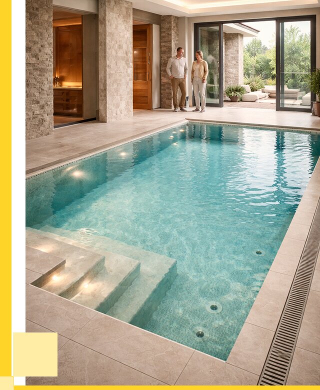 Бассейн во дворе в Киселёвске: проект, отделка от 1233720 р. | ЭриданКис