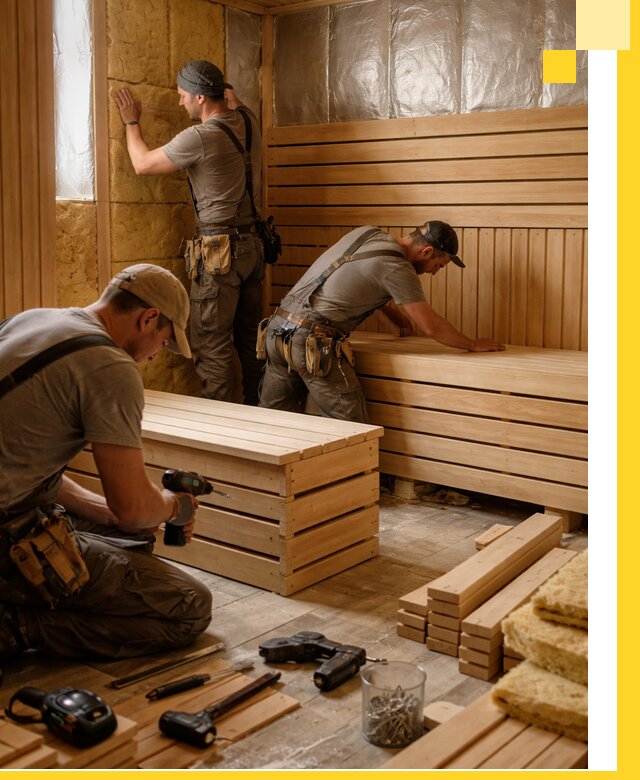 Профессиональное строительство саун под ключ в Киселёвске