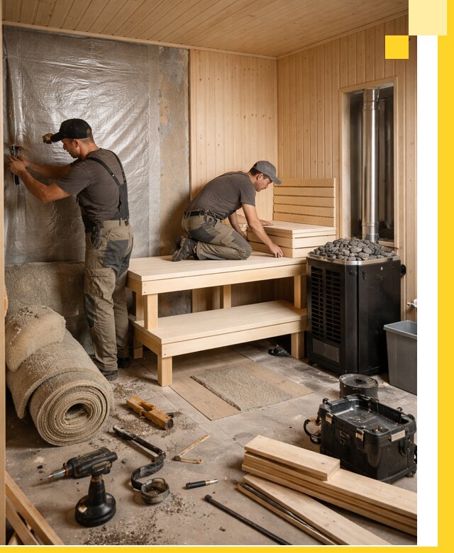 Проекты саун под ключ в Киселёвске дизайн и строительство