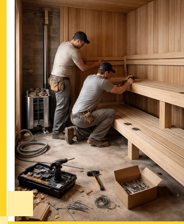 Монтаж саун под ключ в Киселёвске от 123372 р. | ЭриданКис