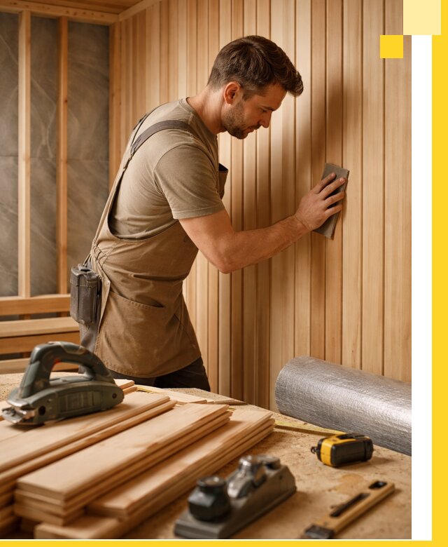 Профессиональная отделка саун и парных под ключ в Киселёвске