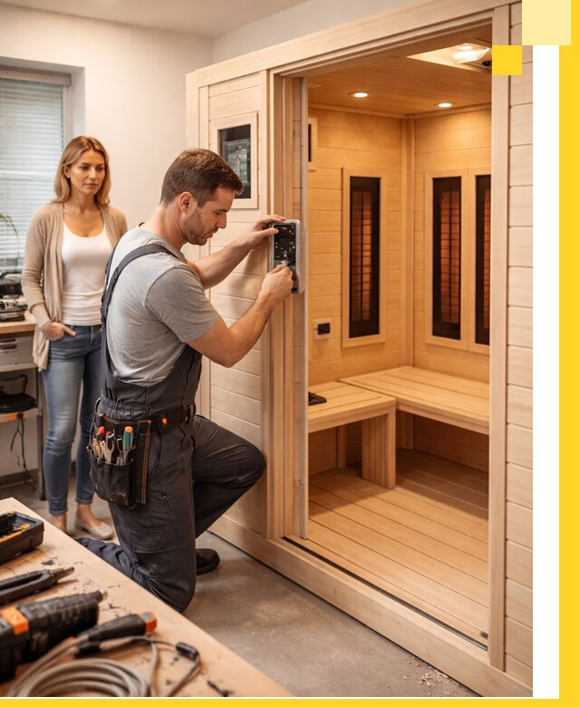 Инфракрасные сауны под ключ в Киселёвске продажа и установка