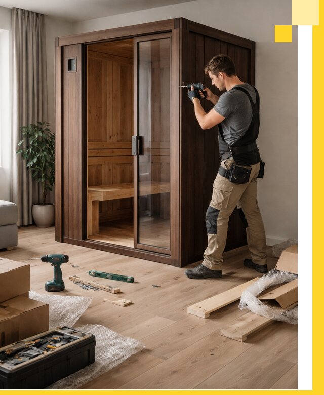 Установка и производство мини саун под ключ в Киселёвске