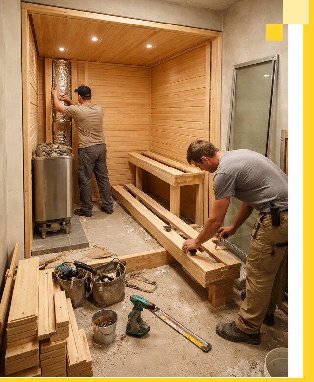 Проектирование и установка домашних саун под ключ в Киселёвске