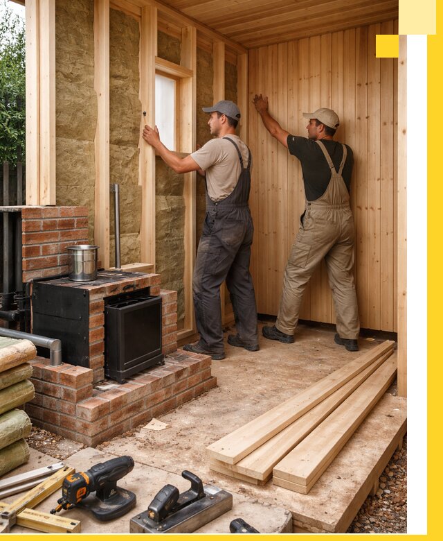 Строительство и установка дачных саун под ключ в Киселёвске