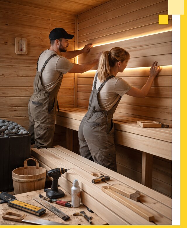 Дизайн саун и бань под ключ с индивидуальным проектом в Киселёвске