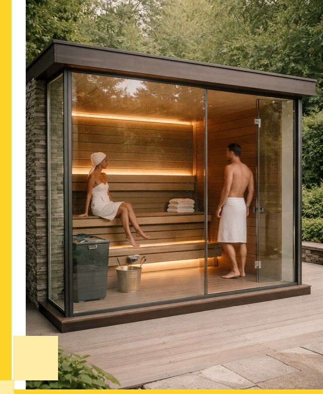 Сауна стеклянная и двери для сауны в Киселёвске от 257025 р. | ЭриданКис