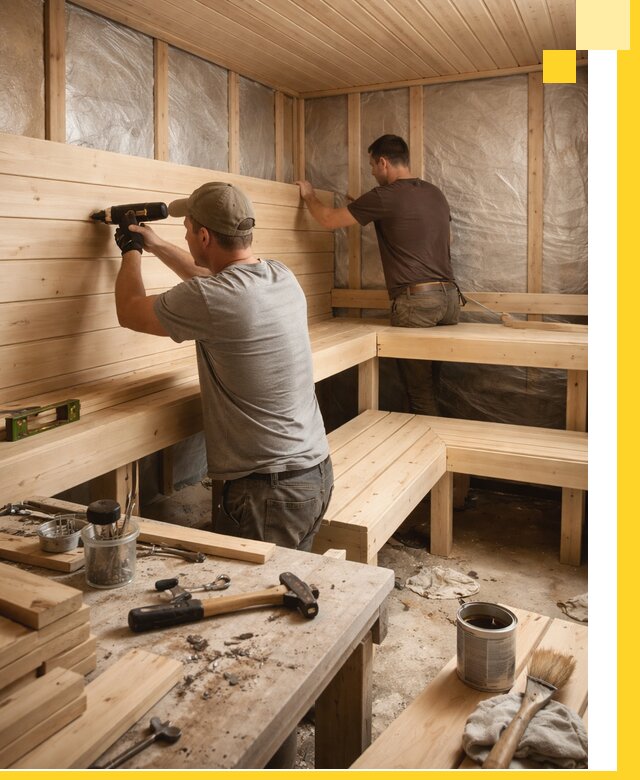 Профессиональная отделка бань и саун под ключ в Киселёвске