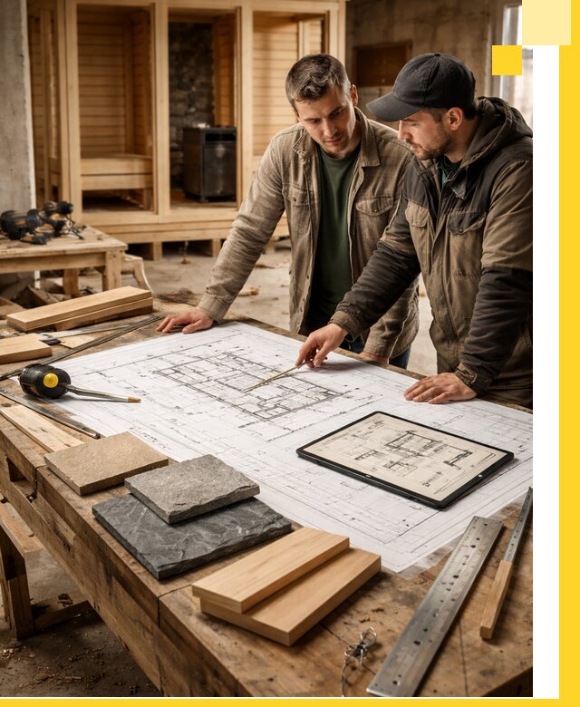 Проекты бань под ключ и планы строительства в Киселёвске