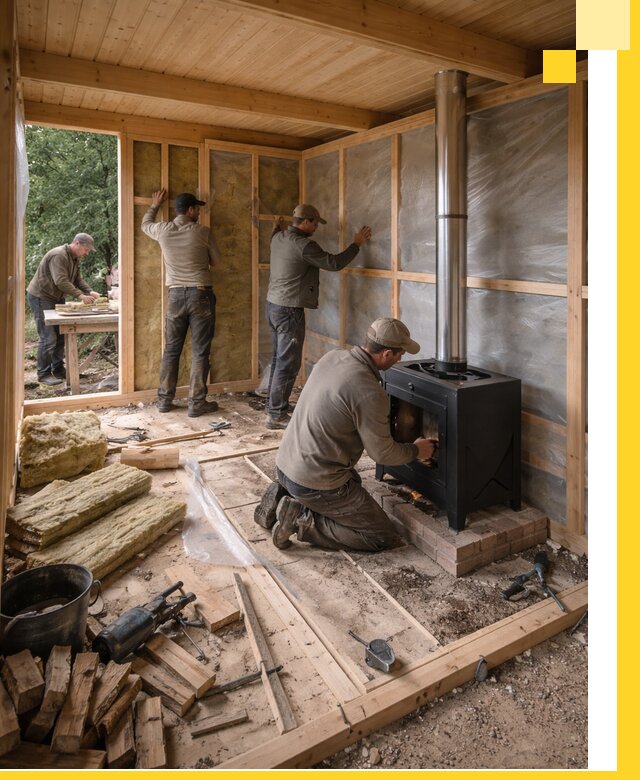 Профессиональный монтаж бань под ключ в Киселёвске для дома