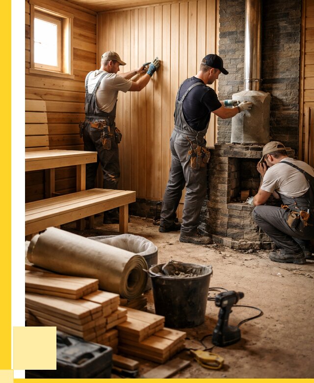 Ремонт бань под ключ в Киселёвске от 46265 р. | ЭриданКис