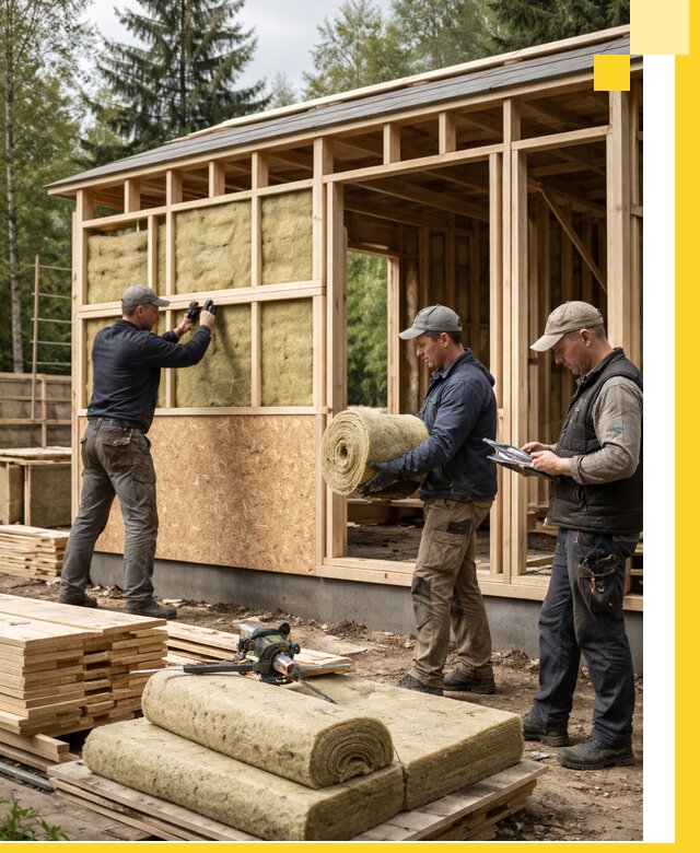 Проектирование и строительство каркасных бань в Киселёвске под ключ