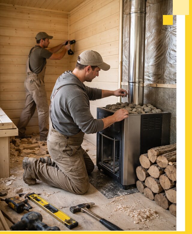 Строительство деревянных бань под ключ в Киселёвске проекты и монтаж