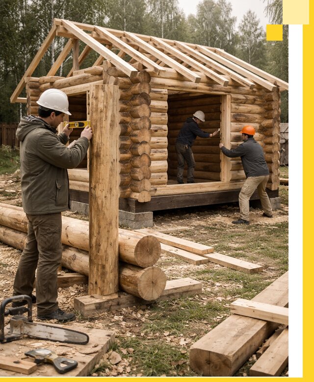 Строительство бань для дачи под ключ в Киселёвске с доставкой и монтажом