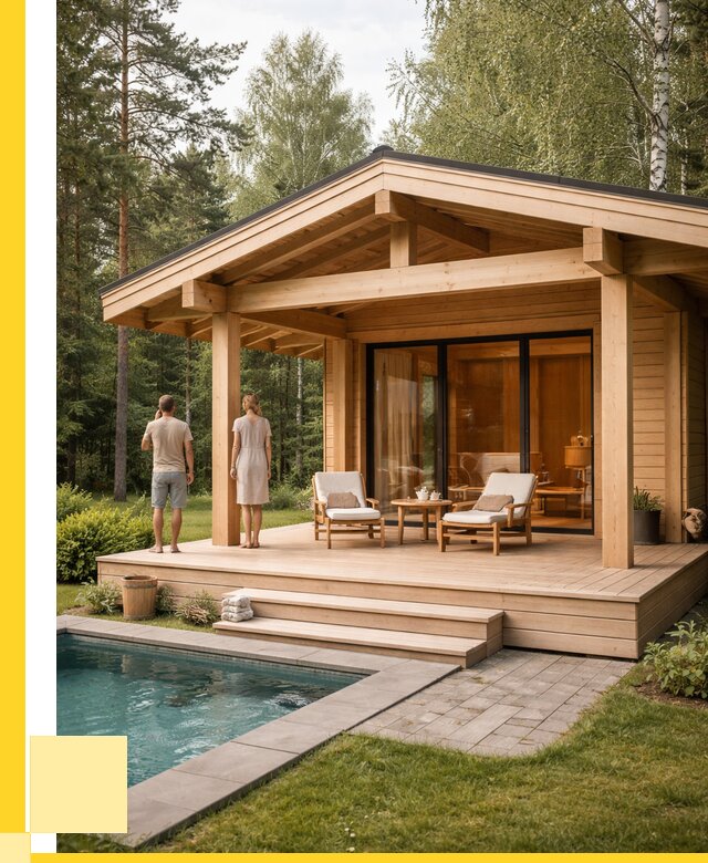 Бани с террасой под ключ в Киселёвске от 616860 р. | ЭриданКис