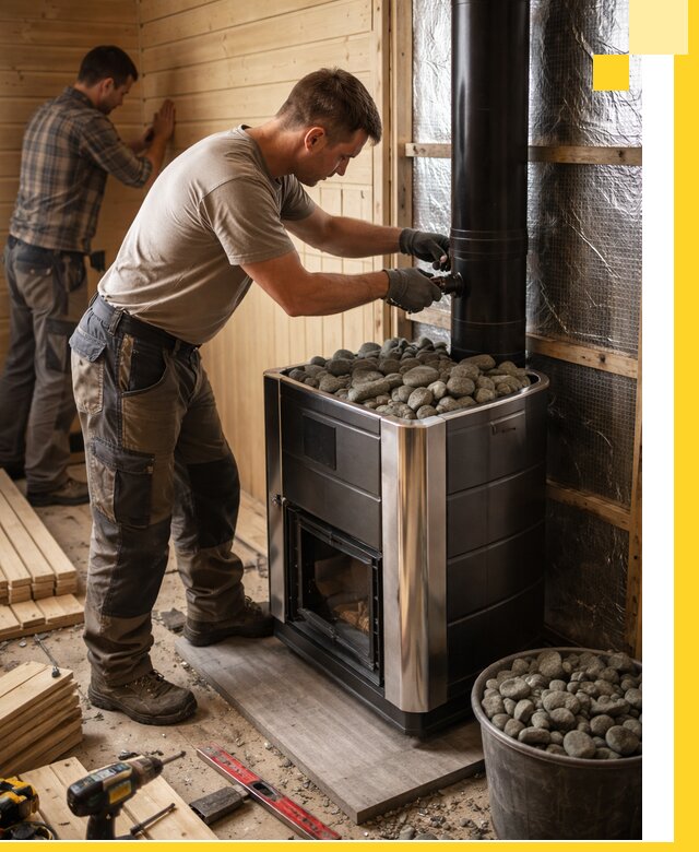 Проектирование и строительство парилок для бани в Киселёвске под ключ