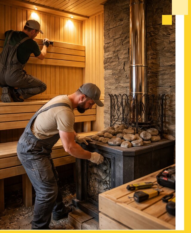 Комплексный дизайн бань, саун и зон отдыха в Киселёвске