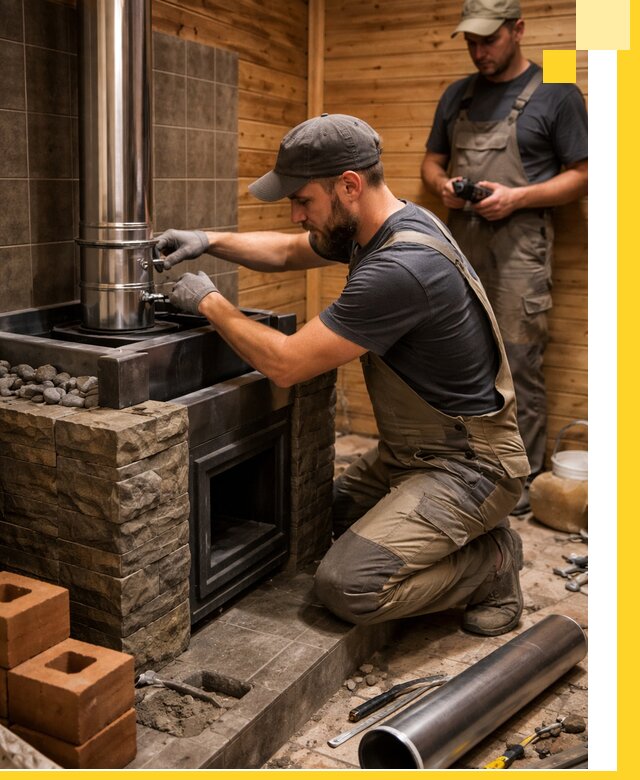 Изготовление и установка банных печей под ключ в Киселёвске