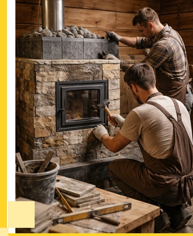 Облицовка банной печи в Киселёвске от 15422 р. | ЭриданКис