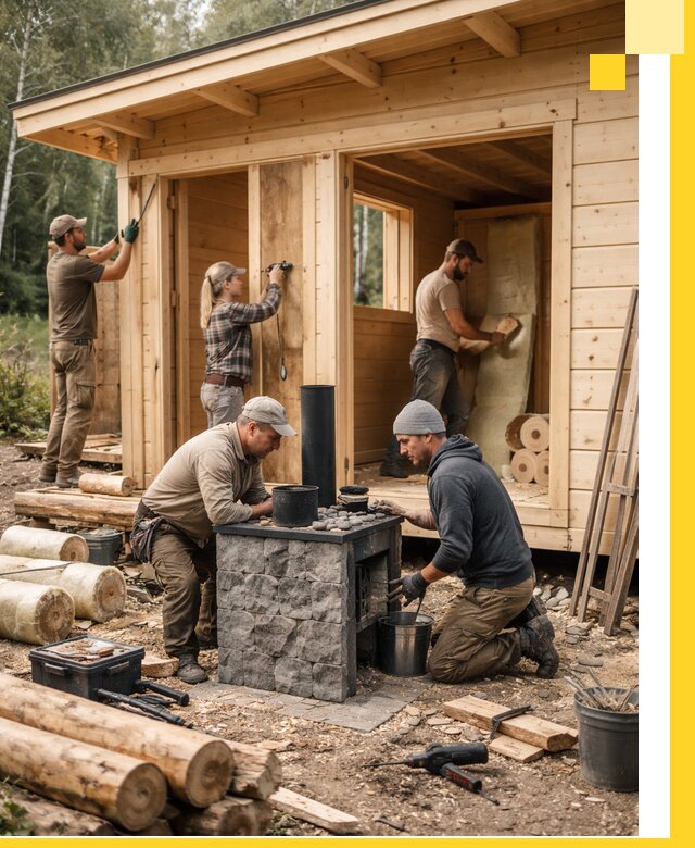 Купить баню под ключ в Киселёвске строительство монтаж отделка