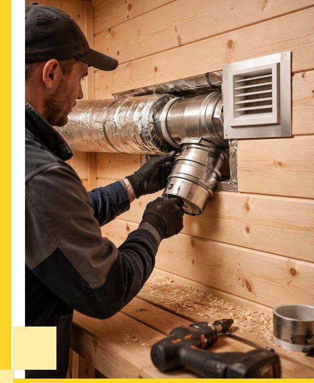 Монтаж вентиляции бани в Киселёвске от 12337 р. | ЭриданКис