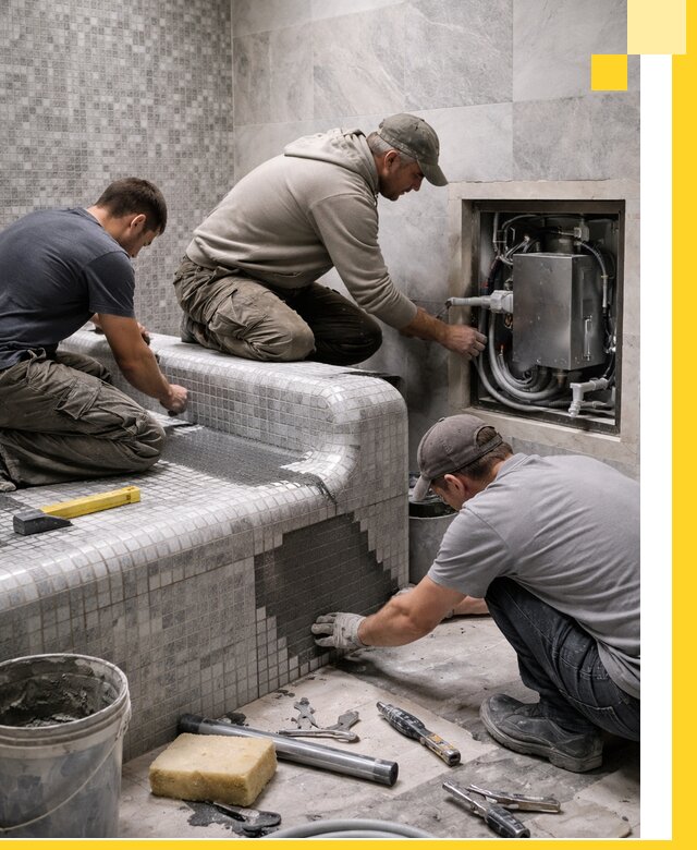 Проекты хамамов под ключ в Киселёвске и дизайн и строительство