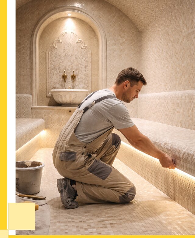 Отделка хамамов под ключ в Киселёвске от 5655 р. | ЭриданКис